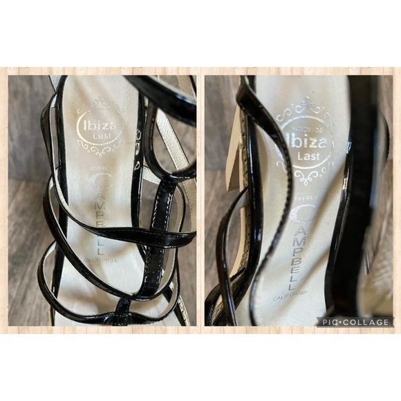 JEFFREY CAMPBELL CALIFORNIA Handmade IBIZA Encased Block Heel Women size 7.5 - Picture 7 of 12